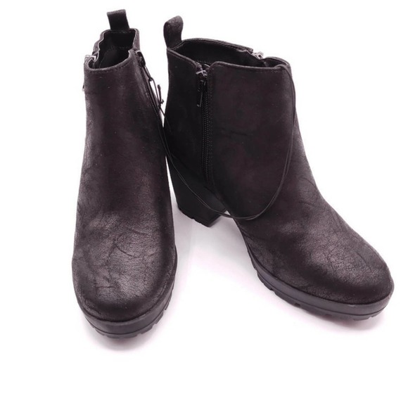 New Parker & Sky Black Ankle Boots Size 7.5 - Picture 6 of 8